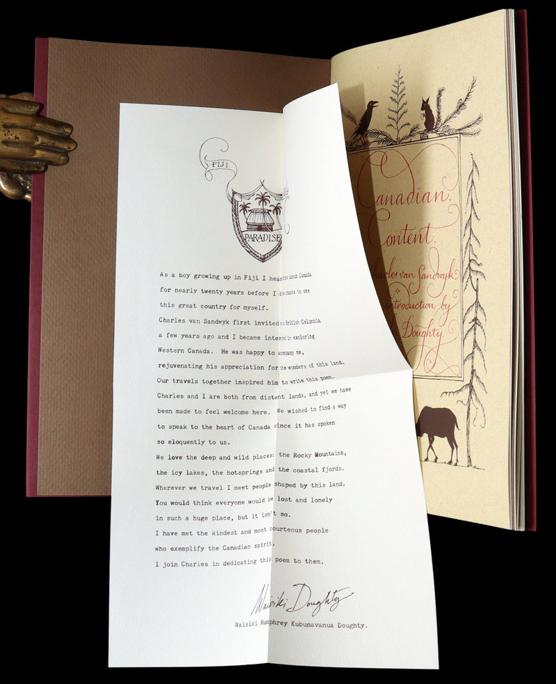 2009 Rare Signed Book - Canadian Content by Charles van Sandwyk.