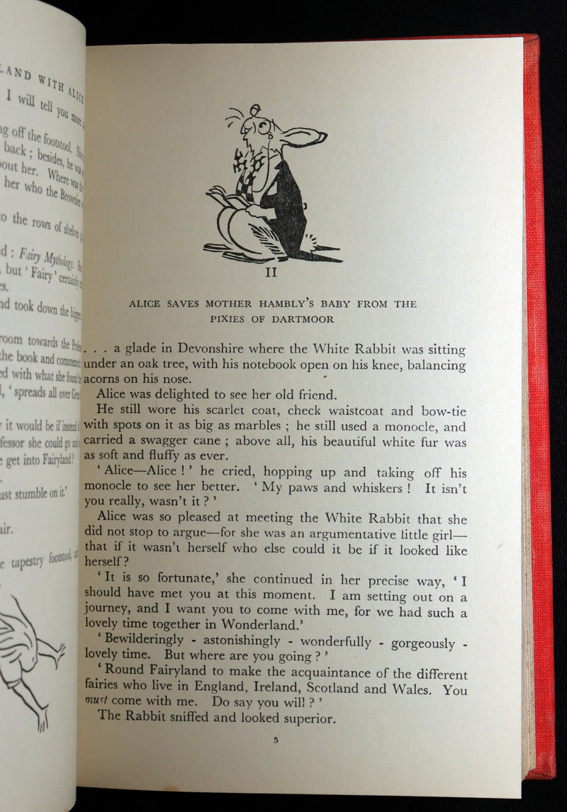 1948 Rare Edition with Dust jacket - Round Fairyland with Alice by Lindsay Cable