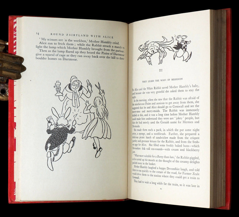 1948 Rare Edition with Dust jacket - Round Fairyland with Alice by Lindsay Cable