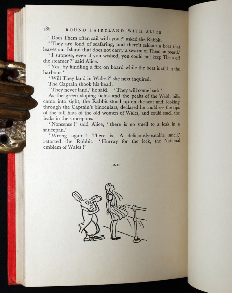 1948 Rare Edition with Dust jacket - Round Fairyland with Alice by Lindsay Cable