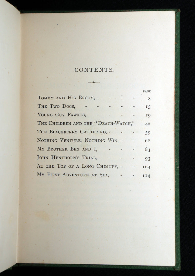 1870 Rare First Edition - Tommy and His Broom and Other Tales, Color Illustrated