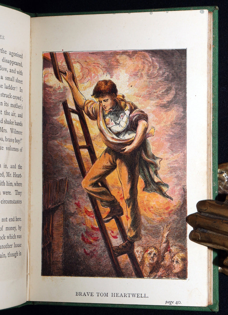 1870 Rare First Edition - Tommy and His Broom and Other Tales, Color Illustrated