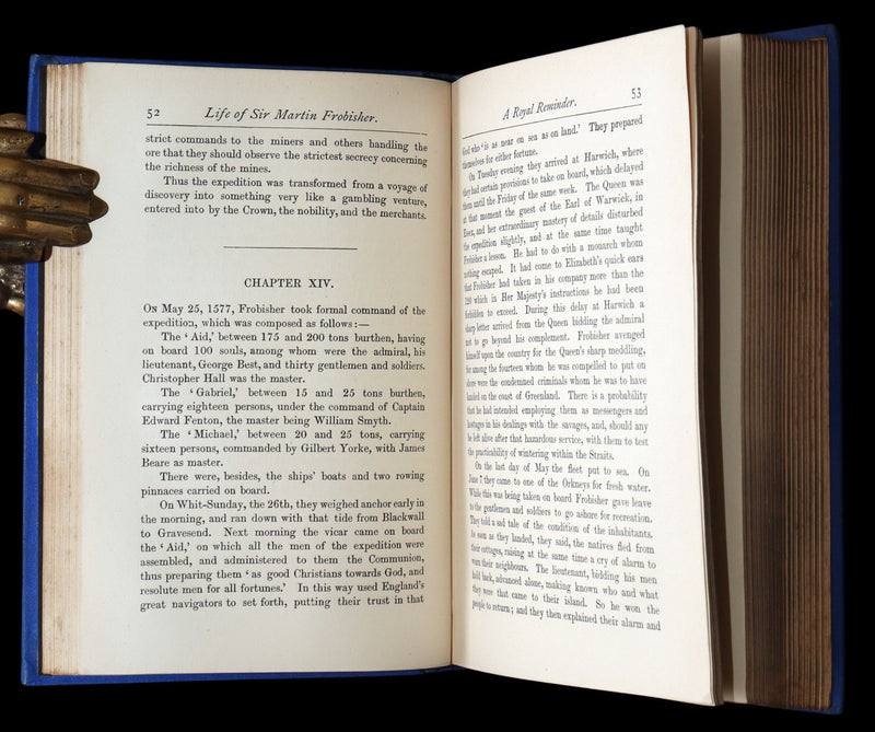 1878 Rare Book - Life of Sir Martin Frobisher, Knight and the Northwest Passage