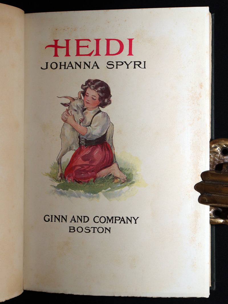 1900 Scarce Binding Variant - Heidi by Johanna Spyri, Colour Illustrated