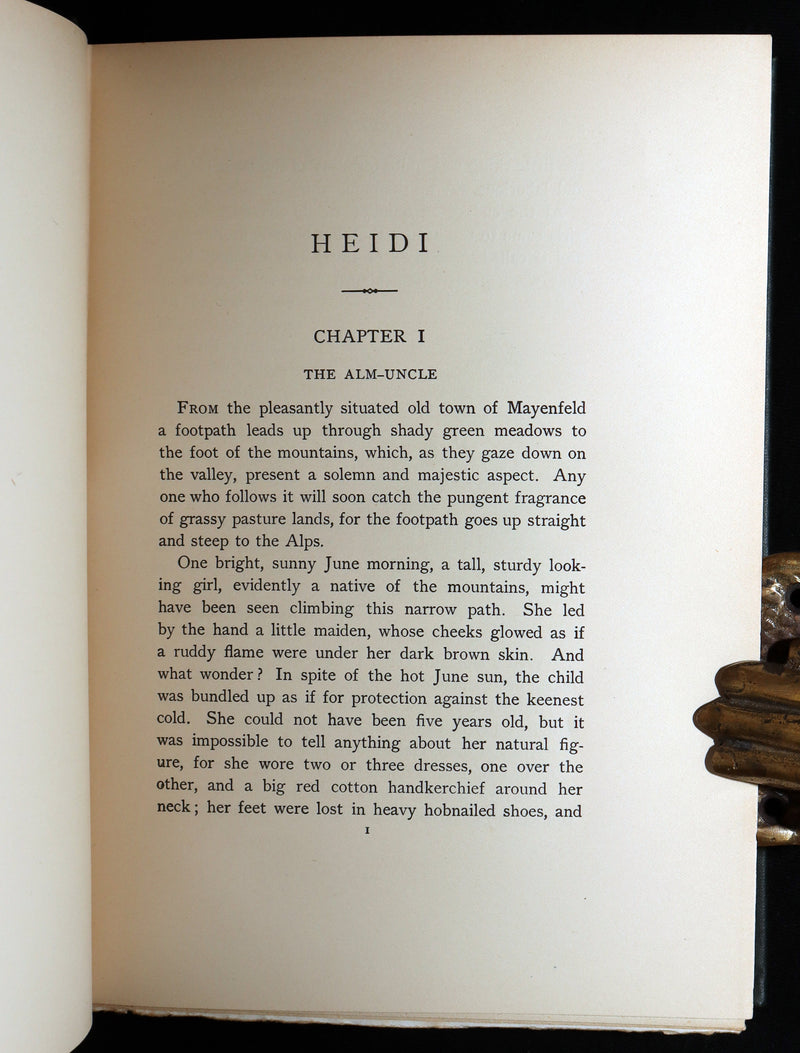 1900 Scarce Binding Variant - Heidi by Johanna Spyri, Colour Illustrated