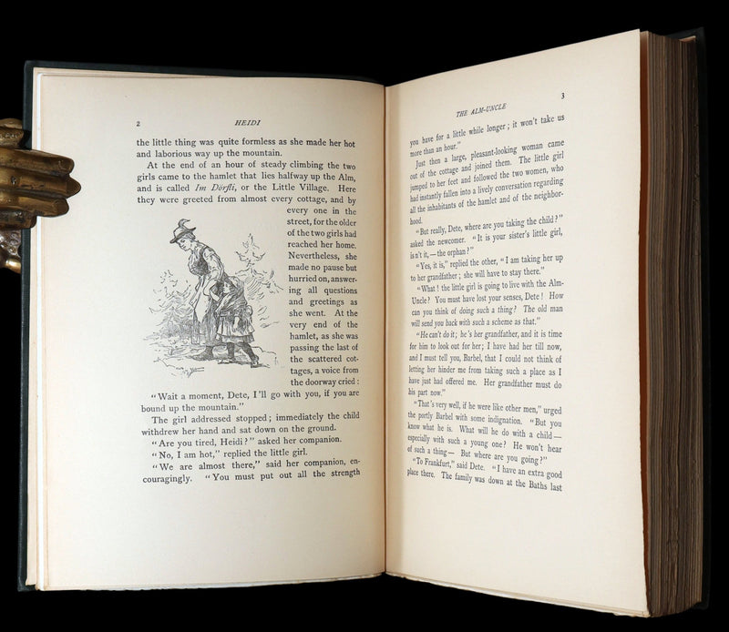 1900 Scarce Binding Variant - Heidi by Johanna Spyri, Colour Illustrated