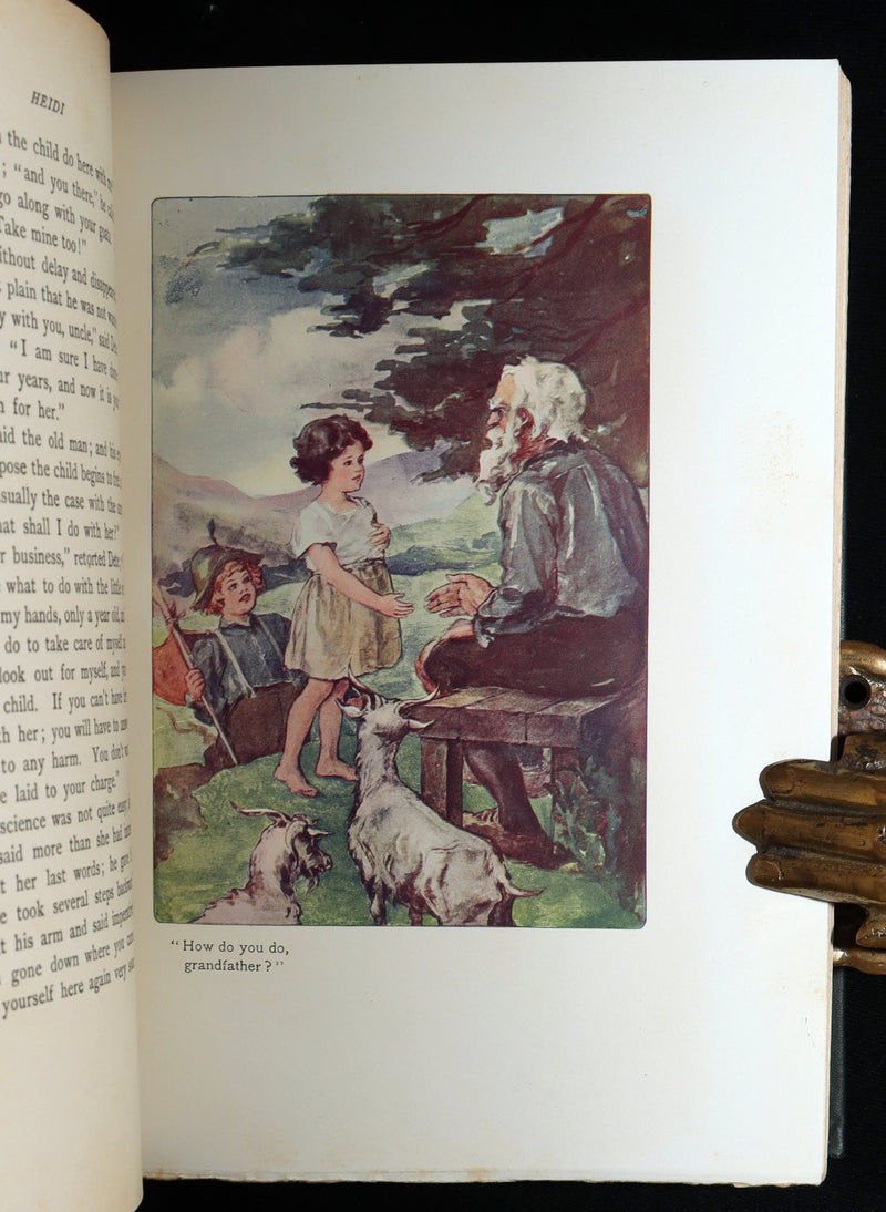 1900 Scarce Binding Variant - Heidi by Johanna Spyri, Colour Illustrated