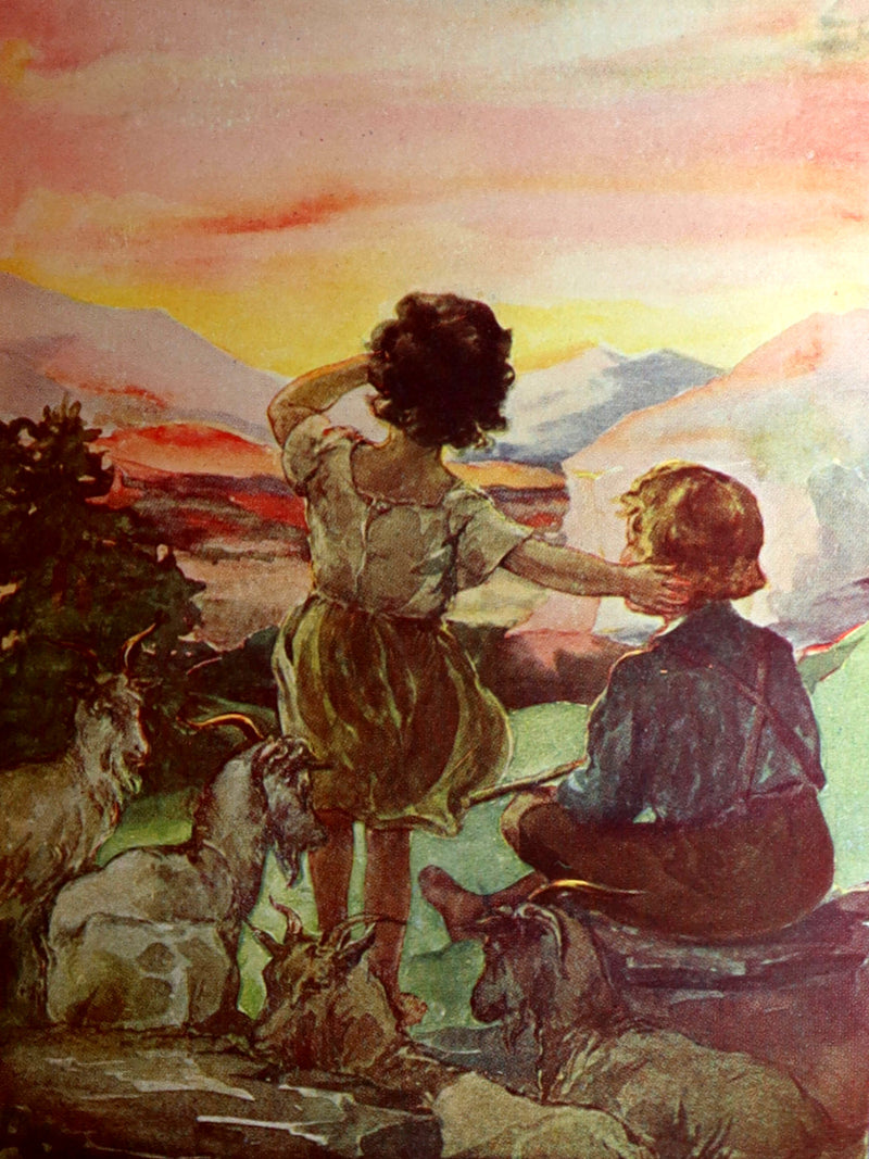 1900 Scarce Binding Variant - Heidi by Johanna Spyri, Colour Illustrated