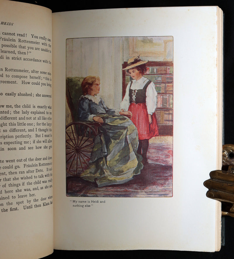 1900 Scarce Binding Variant - Heidi by Johanna Spyri, Colour Illustrated