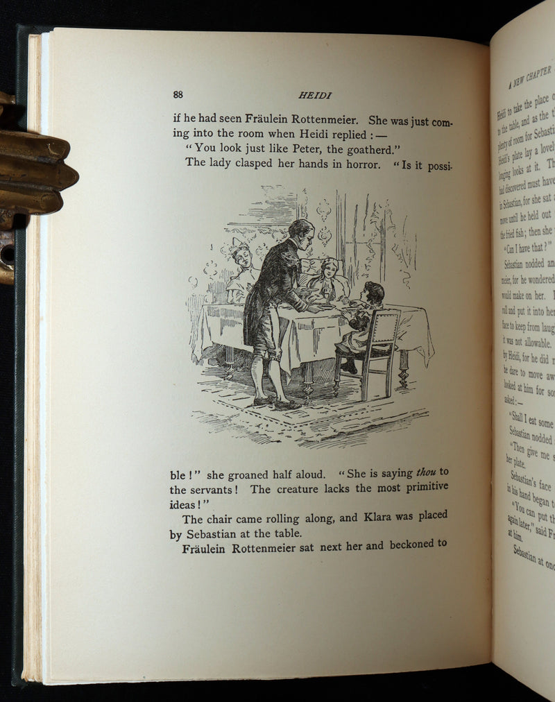 1900 Scarce Binding Variant - Heidi by Johanna Spyri, Colour Illustrated