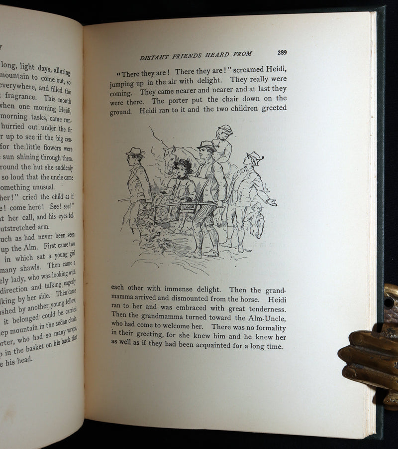 1900 Scarce Binding Variant - Heidi by Johanna Spyri, Colour Illustrated