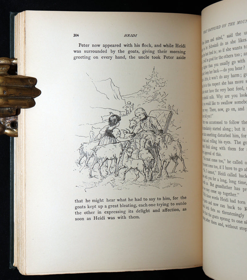 1900 Scarce Binding Variant - Heidi by Johanna Spyri, Colour Illustrated