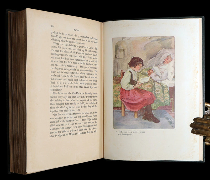 1900 Scarce Binding Variant - Heidi by Johanna Spyri, Colour Illustrated