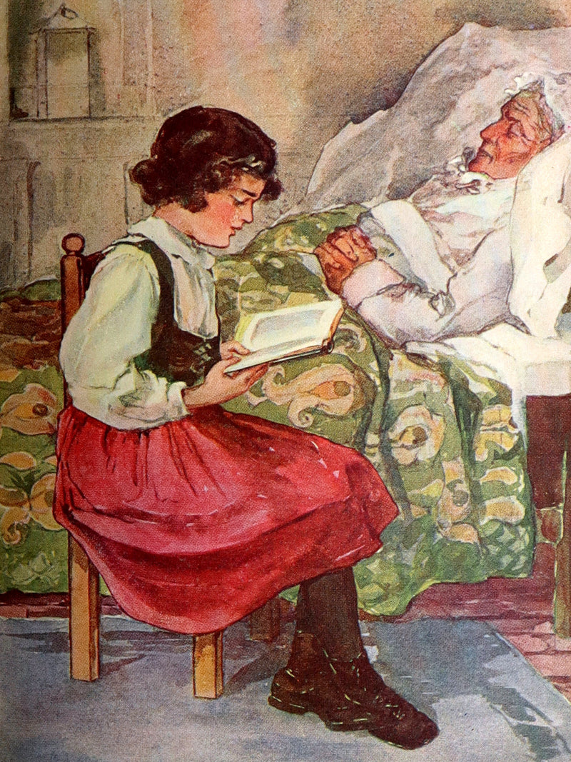 1900 Scarce Binding Variant - Heidi by Johanna Spyri, Colour Illustrated