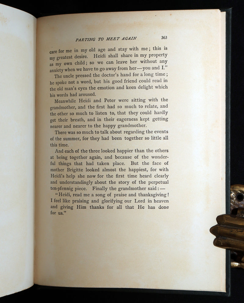 1900 Scarce Binding Variant - Heidi by Johanna Spyri, Colour Illustrated