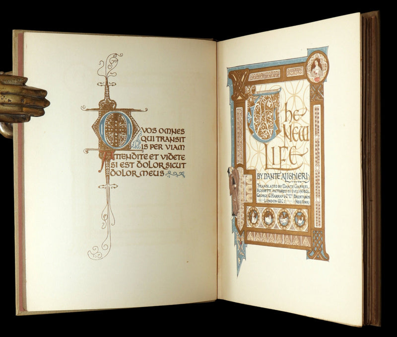 1916 Rare Book- La Vita Nuova, The New Life by Dante Illustrated by Evelyn Paul
