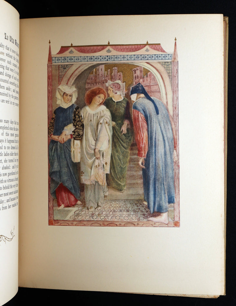 1916 Rare Book- La Vita Nuova, The New Life by Dante Illustrated by Evelyn Paul