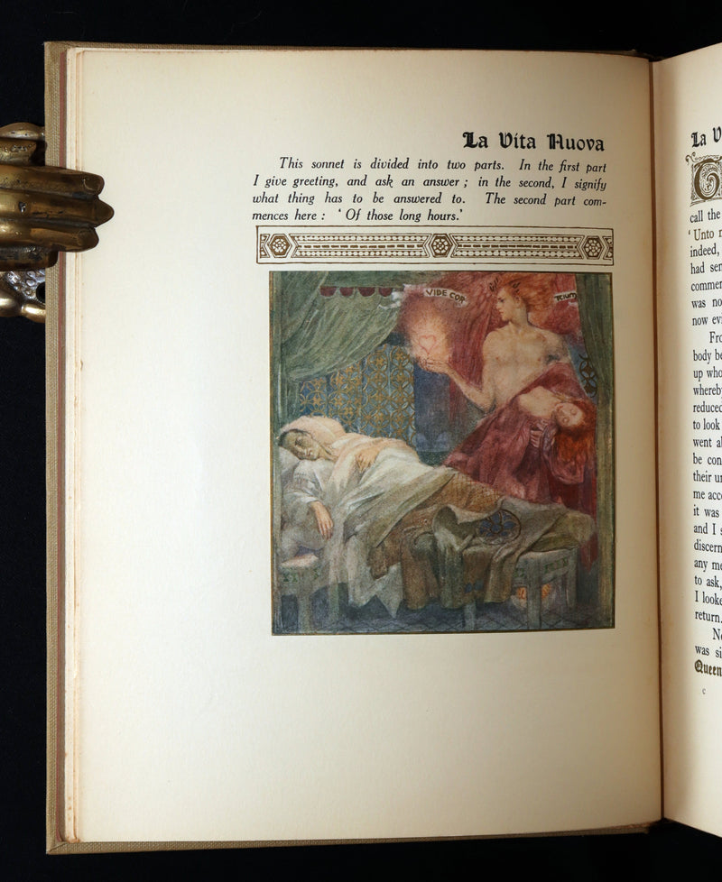 1916 Rare Book- La Vita Nuova, The New Life by Dante Illustrated by Evelyn Paul