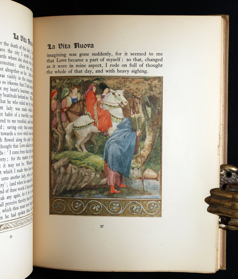 1916 Rare Book- La Vita Nuova, The New Life by Dante Illustrated by Evelyn Paul