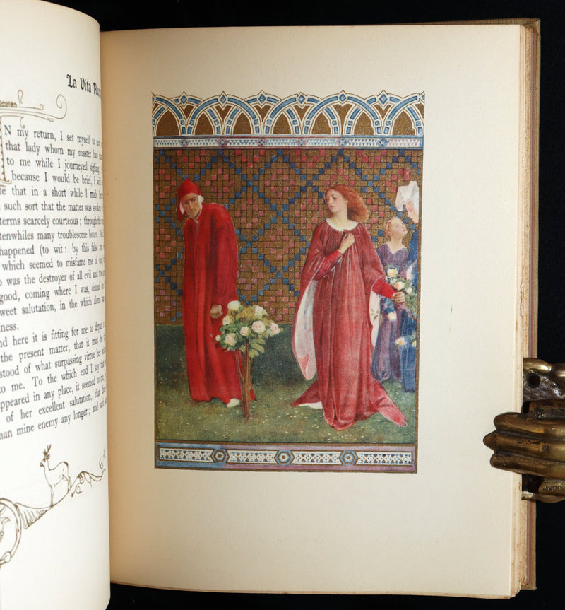 1916 Rare Book- La Vita Nuova, The New Life by Dante Illustrated by Evelyn Paul