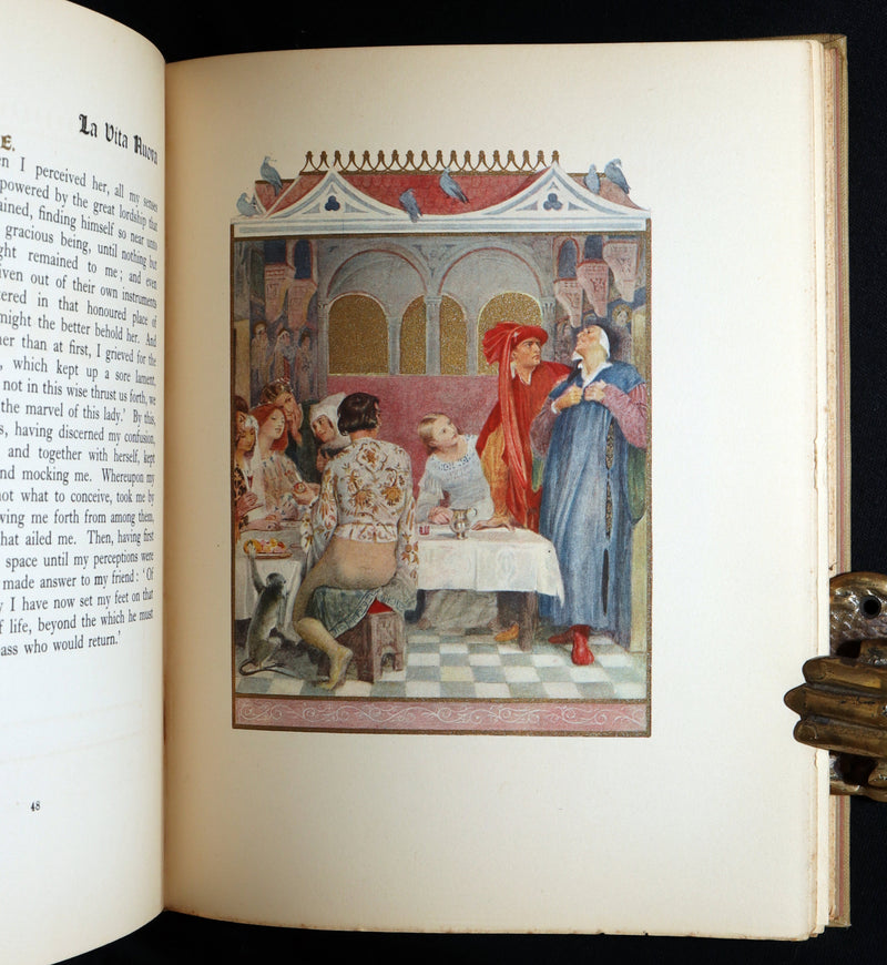 1916 Rare Book- La Vita Nuova, The New Life by Dante Illustrated by Evelyn Paul