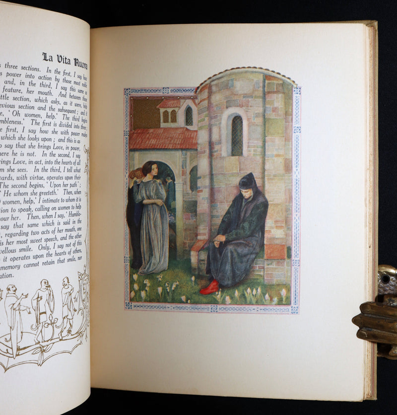 1916 Rare Book- La Vita Nuova, The New Life by Dante Illustrated by Evelyn Paul