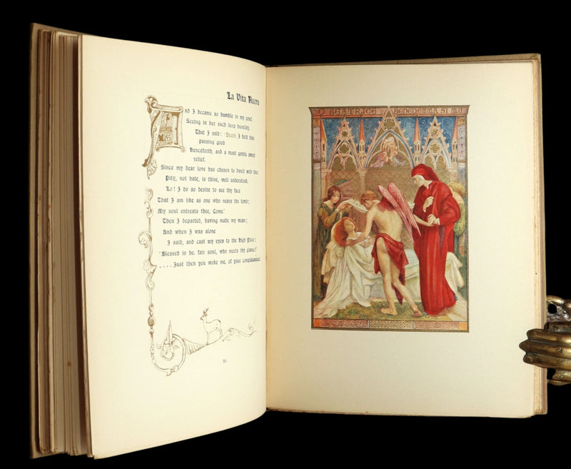 1916 Rare Book- La Vita Nuova, The New Life by Dante Illustrated by Evelyn Paul