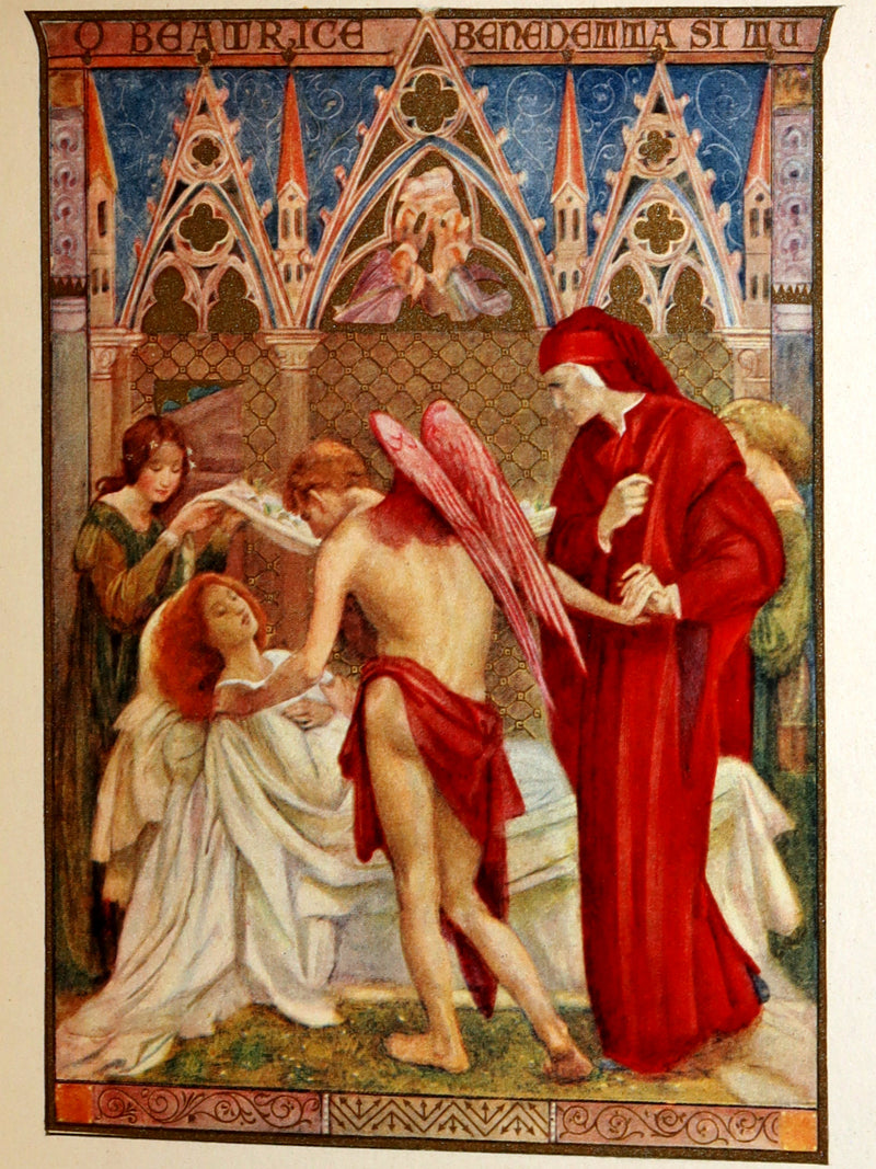 1916 Rare Book- La Vita Nuova, The New Life by Dante Illustrated by Evelyn Paul