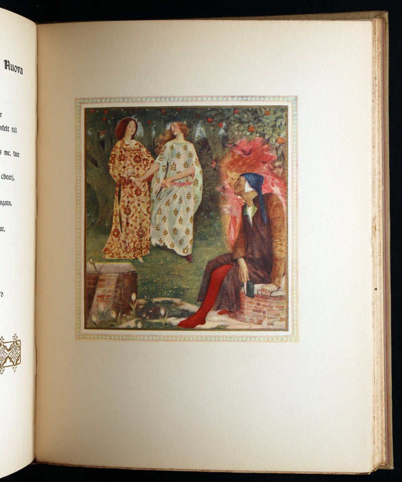 1916 Rare Book- La Vita Nuova, The New Life by Dante Illustrated by Evelyn Paul