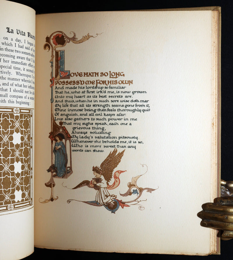 1916 Rare Book- La Vita Nuova, The New Life by Dante Illustrated by Evelyn Paul