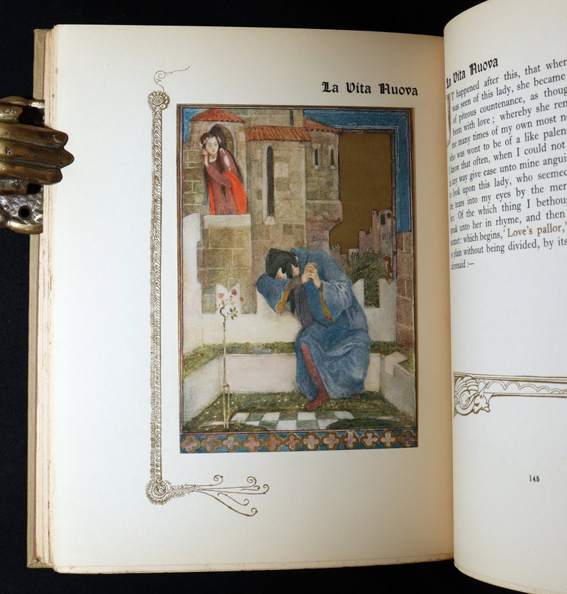 1916 Rare Book- La Vita Nuova, The New Life by Dante Illustrated by Evelyn Paul
