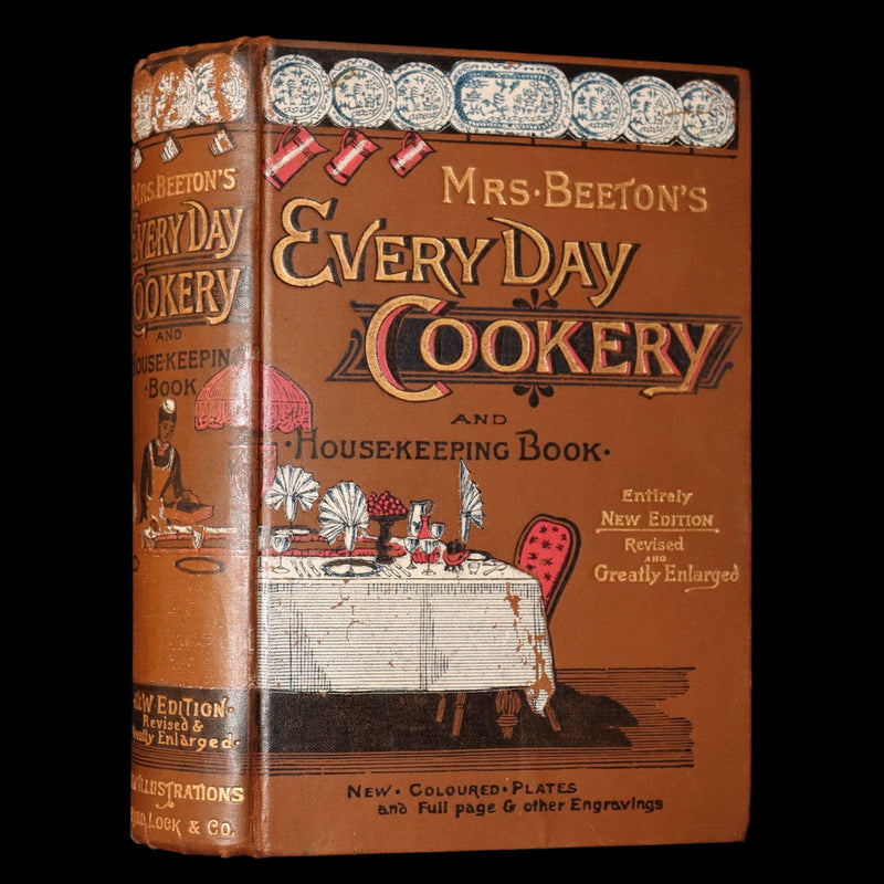 1890 Rare Book - Mrs. Isabella Beeton’s Every-Day Cookery, Illustrated in Colour