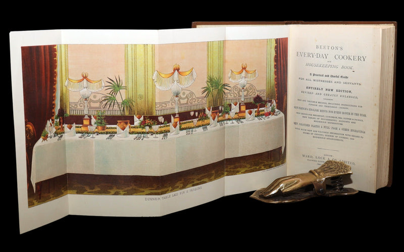 1890 Rare Book - Mrs. Isabella Beeton’s Every-Day Cookery, Illustrated in Colour