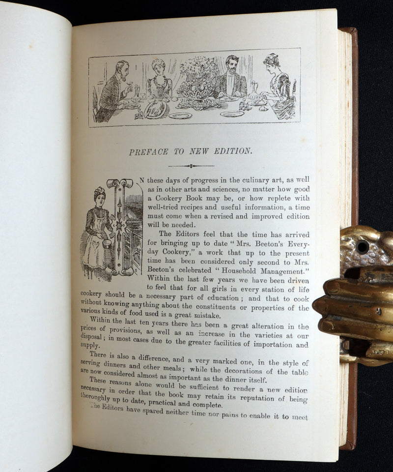 1890 Rare Book - Mrs. Isabella Beeton’s Every-Day Cookery, Illustrated in Colour