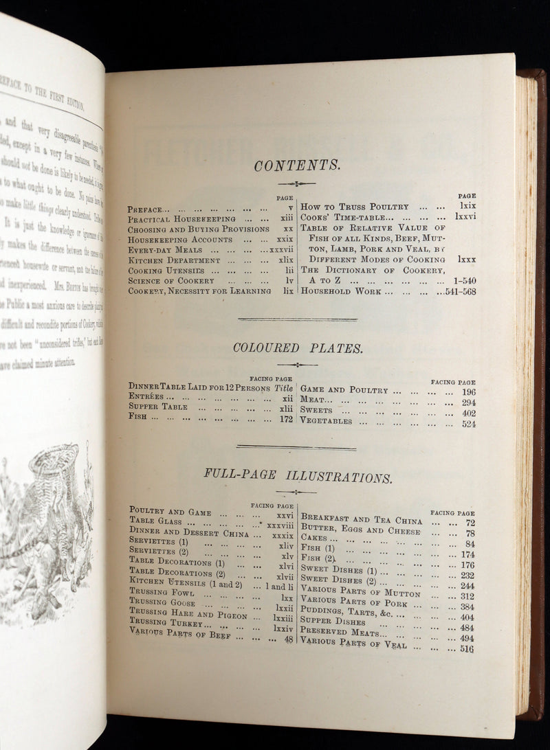 1890 Rare Book - Mrs. Isabella Beeton’s Every-Day Cookery, Illustrated in Colour
