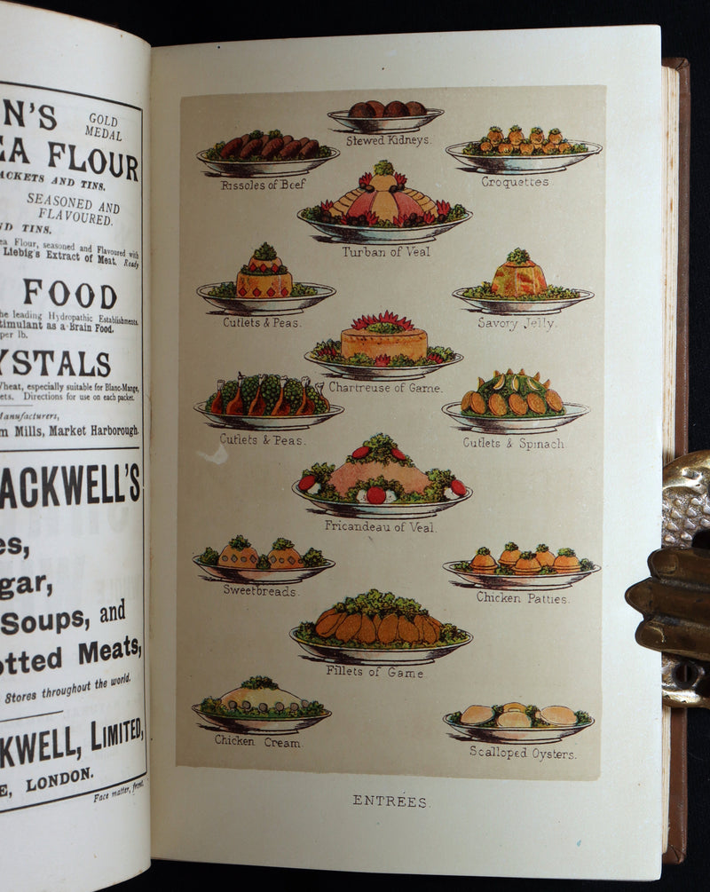 1890 Rare Book - Mrs. Isabella Beeton’s Every-Day Cookery, Illustrated in Colour