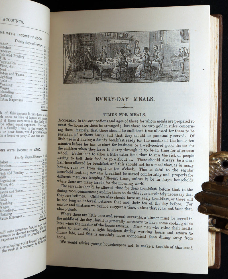 1890 Rare Book - Mrs. Isabella Beeton’s Every-Day Cookery, Illustrated in Colour