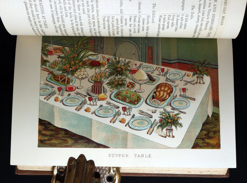 1890 Rare Book - Mrs. Isabella Beeton’s Every-Day Cookery, Illustrated in Colour