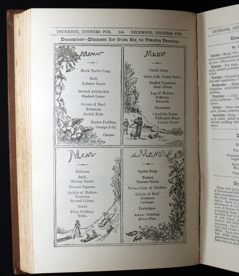 1890 Rare Book - Mrs. Isabella Beeton’s Every-Day Cookery, Illustrated in Colour