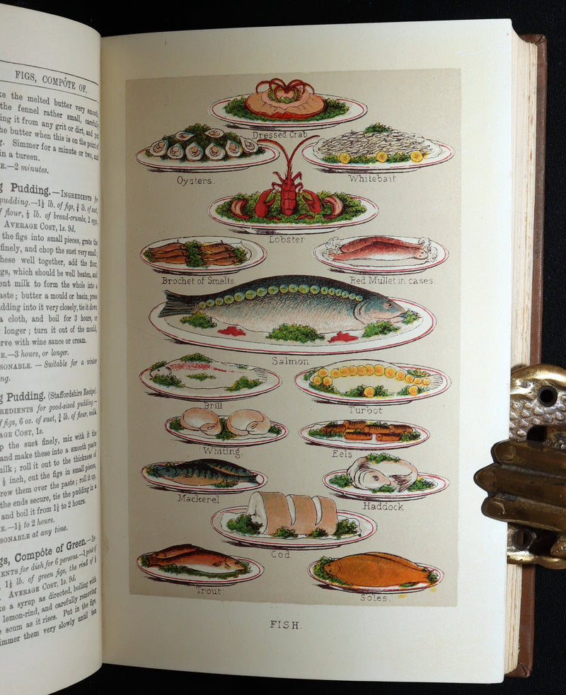 1890 Rare Book - Mrs. Isabella Beeton’s Every-Day Cookery, Illustrated in Colour