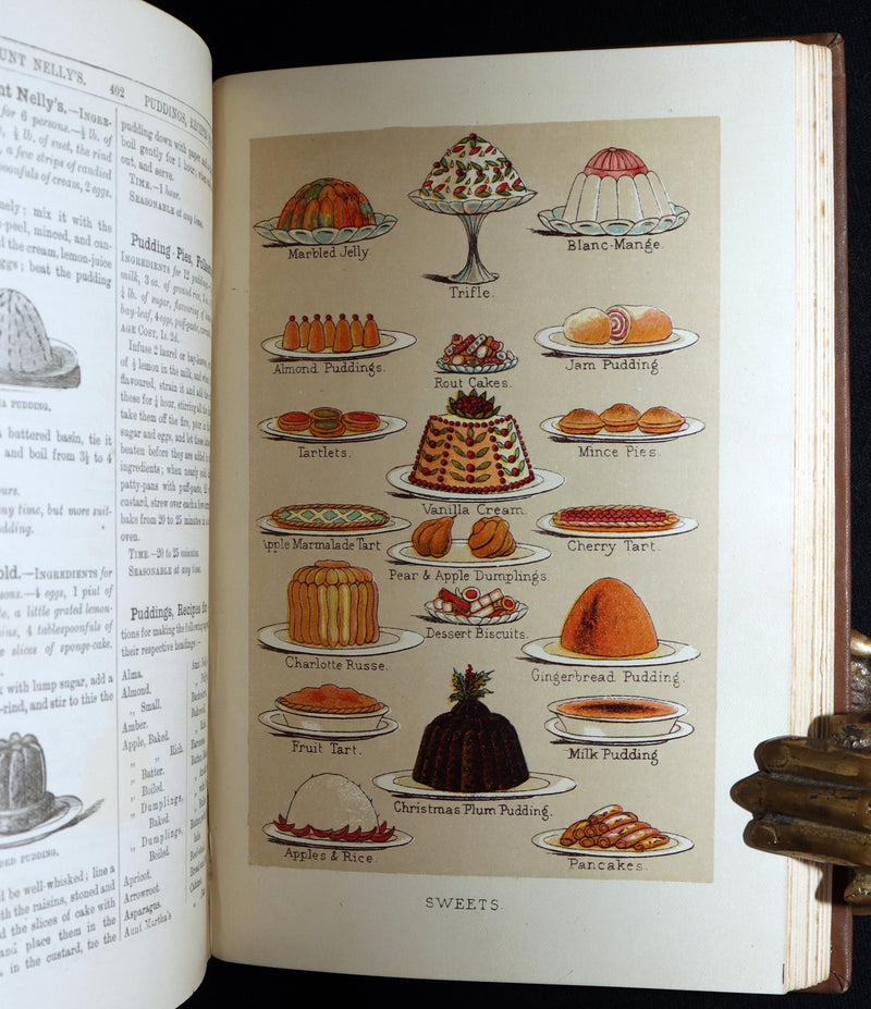 1890 Rare Book - Mrs. Isabella Beeton’s Every-Day Cookery, Illustrated in Colour