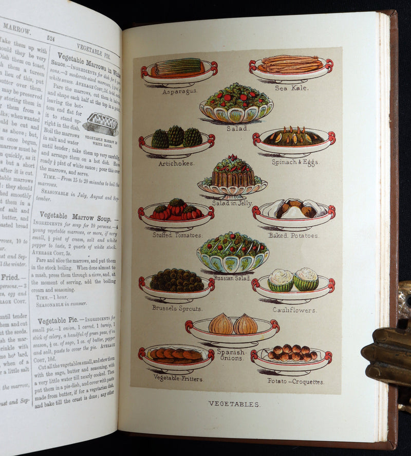 1890 Rare Book - Mrs. Isabella Beeton’s Every-Day Cookery, Illustrated in Colour