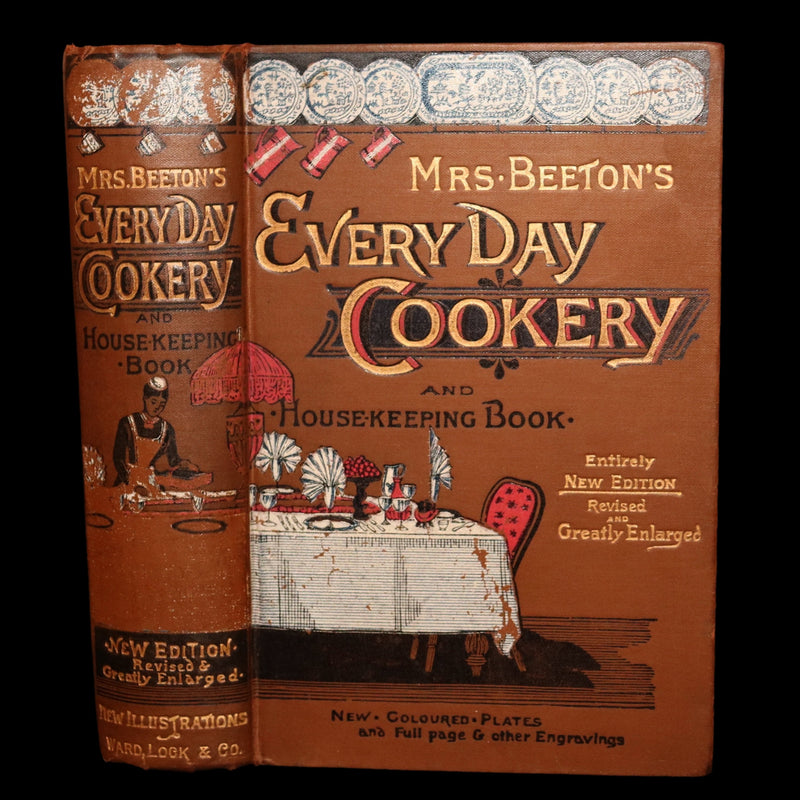 1890 Rare Book - Mrs. Isabella Beeton’s Every-Day Cookery, Illustrated in Colour