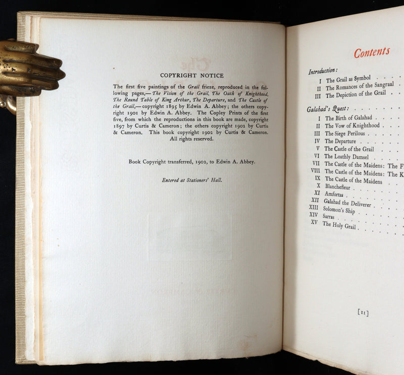 1902 Rare Book - The Quest of the Holy Grail, A Paraphrase of the Holy Legends
