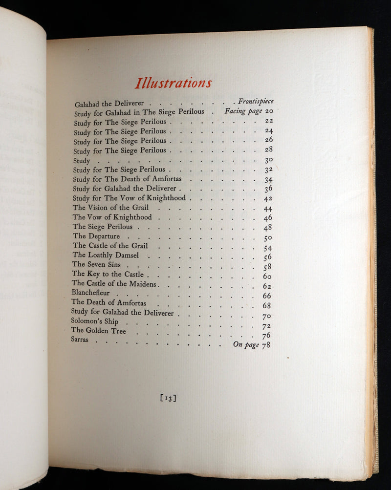 1902 Rare Book - The Quest of the Holy Grail, A Paraphrase of the Holy Legends