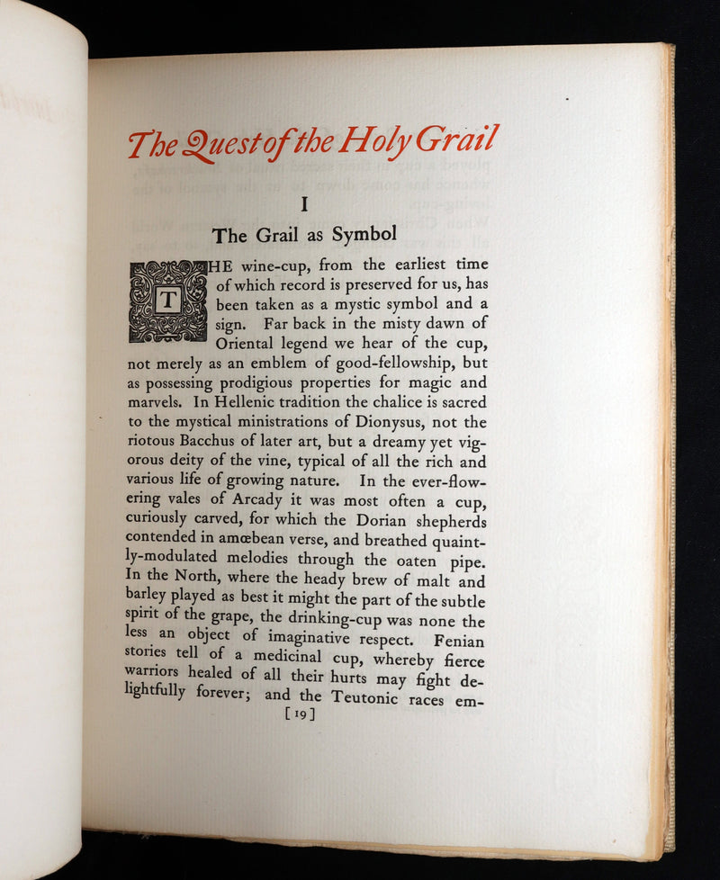 1902 Rare Book - The Quest of the Holy Grail, A Paraphrase of the Holy Legends