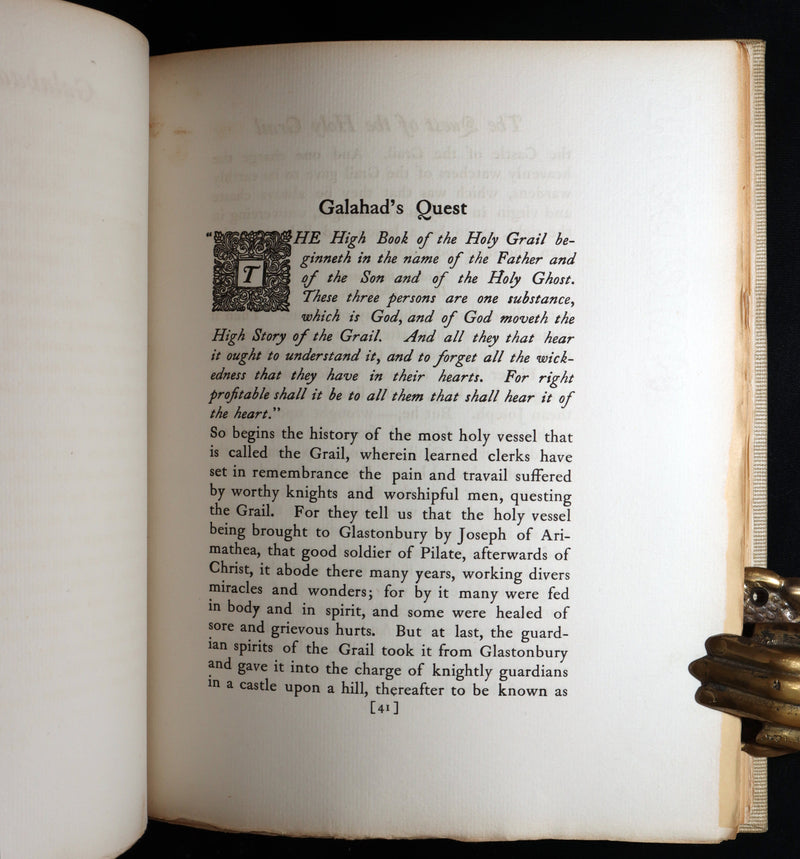 1902 Rare Book - The Quest of the Holy Grail, A Paraphrase of the Holy Legends