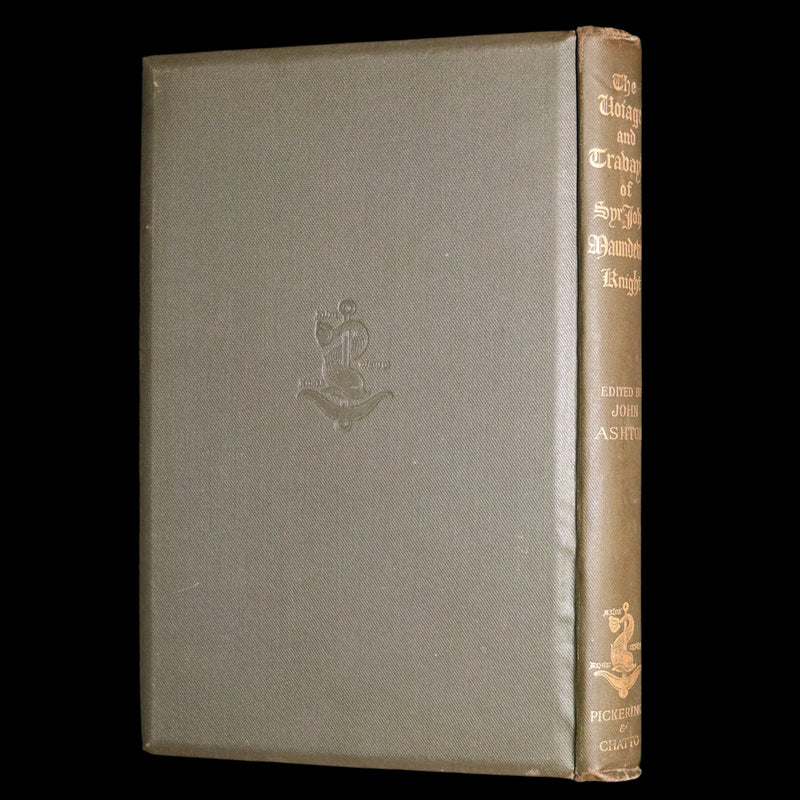 1887 Rare Legendary medieval Travel - The Voiage of Syr John Maundeville, Knight