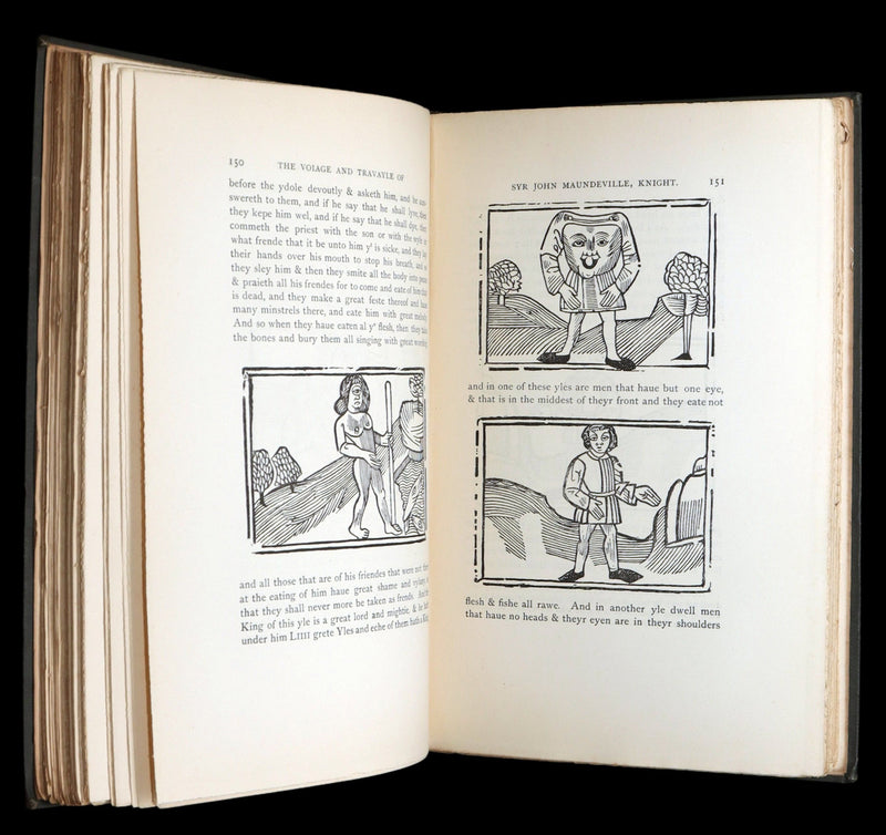1887 Rare Legendary medieval Travel - The Voiage of Syr John Maundeville, Knight