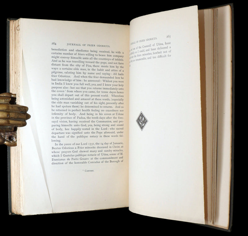 1887 Rare Legendary medieval Travel - The Voiage of Syr John Maundeville, Knight